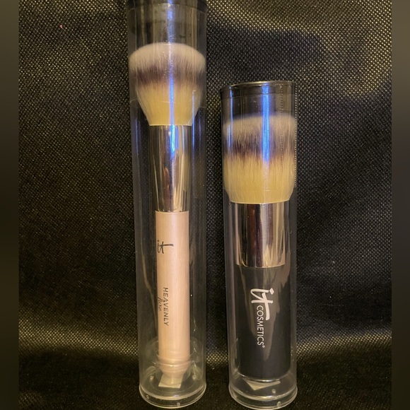 New IT Cosmetics Heavenly Luxe Airbrush Powder & Bronzer 1 & Buffing Foundation - Picture 1 of 3